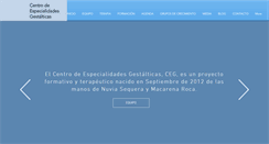 Desktop Screenshot of especialidadesgestalticas.com